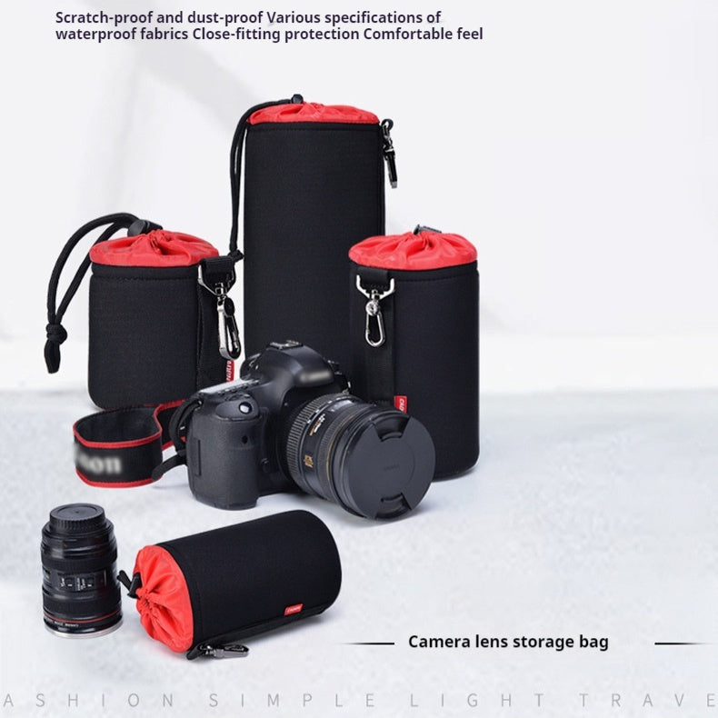 Neoprene Lens Case Protective Lens Cover Soft Lens Buggy Bag